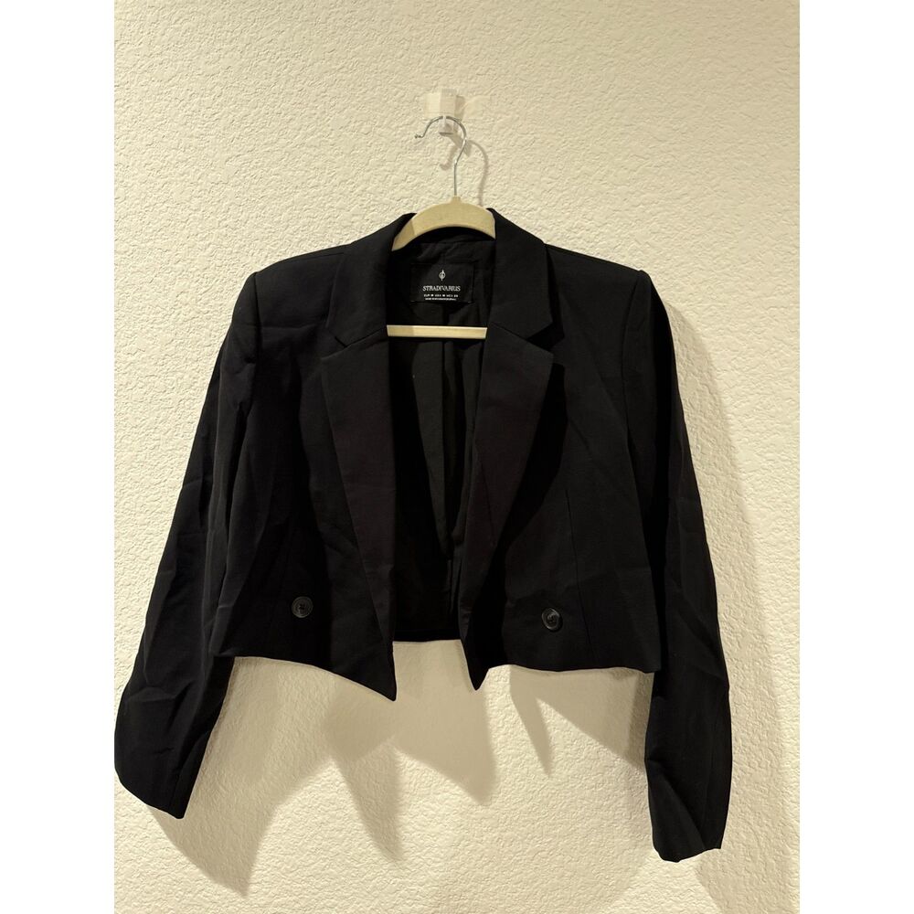 Cropped Black Blazer